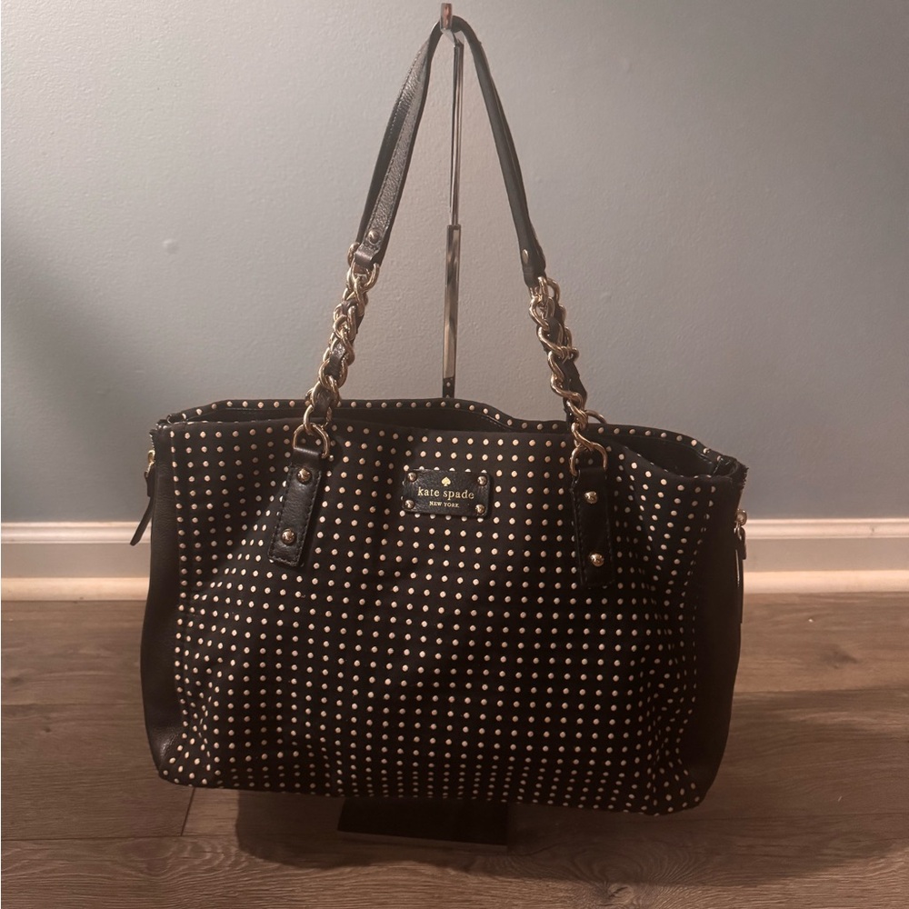Kate Spade Black Studded Satchel